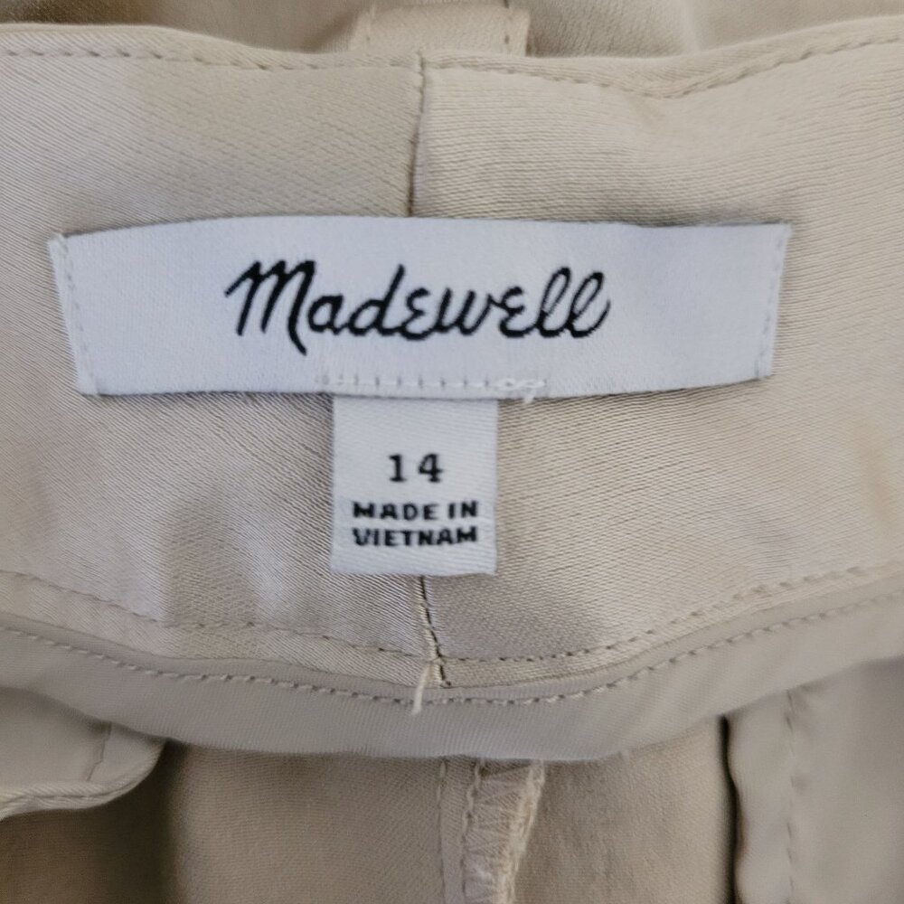 Madewell Wide Leg Pants in Tan - Picture 3 of 6